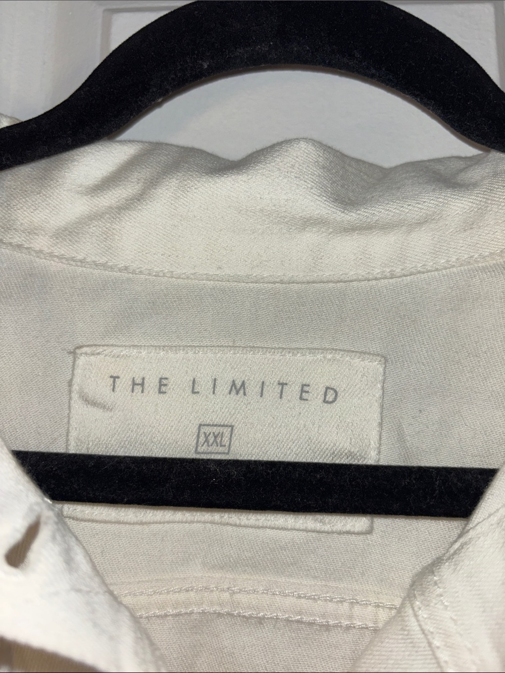 The Limited White Denim Jacket XXL New Without Tags - Picture 4 of 5